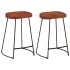 Taburetes de bar Gavin 2 uds madera mango maciza 45x40x63