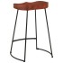 Taburetes de bar Gavin 2 uds madera mango maciza 45x40x63