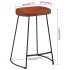 Taburetes de bar Gavin 2 uds madera mango maciza 45x40x63