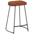 Taburetes de bar Gavin 2 uds madera mango maciza 45x40x63