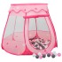 Tienda de juegos para niños con 250 bolas rosa 102x102x82