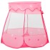 Tienda de juegos para niños con 250 bolas rosa 102x102x82