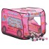 Tienda de juegos para niños con 250 bolas rosa 70x112x70