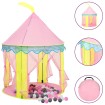 Tienda de juegos para niños con 250 bolas rosa 100x100x127 cm
