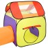 Tienda de juego de niños con 250 bolas multicolor