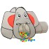 Tienda de juegos diseño de elefante 250 bolas gris