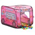 Tienda de juegos para niños con 250 bolas rosa 70x112x70
