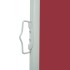 Toldo lateral retráctil de jardín rojo 100x300