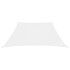 Toldo de vela trapezoidal tela oxford blanco 4/5x4