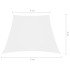 Toldo de vela trapezoidal tela oxford blanco 4/5x4