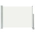 Toldo lateral retráctil de jardín color crema 80x300