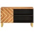 Mueble de TV madera de mango marrón negro 80x31,5x46