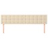 Cabeceros 2 unidades de tela color crema 80x5x78/88