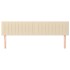 Cabeceros 2 unidades de tela color crema 80x5x78/88