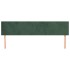 Cabeceros 2 unidades de terciopelo verde oscuro 80x5x78/88