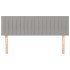 Cabeceros 2 unidades tela gris claro 72x5x78/88