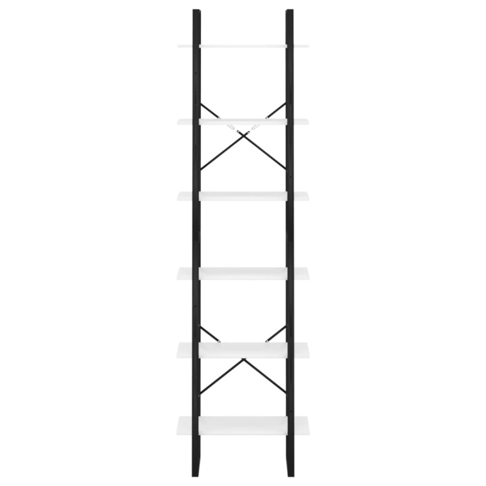 Estantería de madera contrachapada blanca 60x30x210