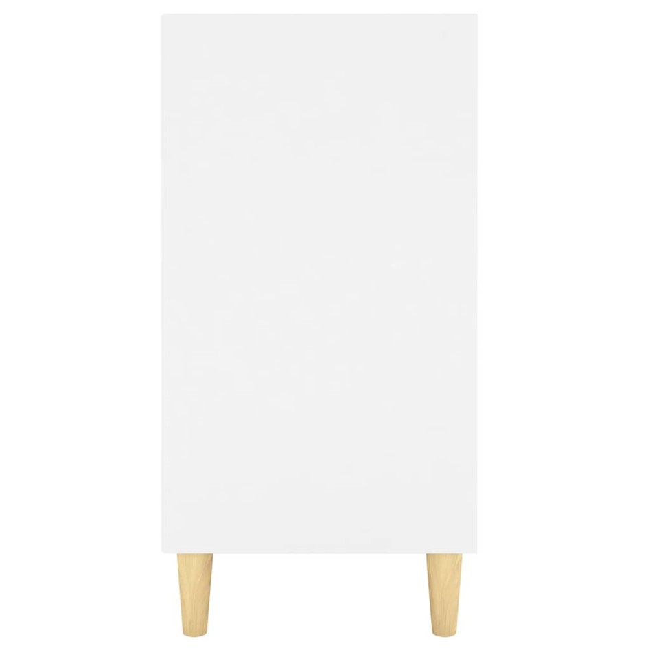 Aparador de madera de ingeniería blanco 103,5x35x70