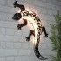 HI Lámpara solar LED de pared para jardín con forma de