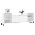 Mueble para TV madera contrachapada blanco brillo 160x35x55