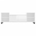 Mueble para TV madera contrachapada blanco brillo 160x35x55
