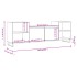 Mueble para TV madera contrachapada blanco brillo 160x35x55