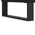 Mueble zapatero madera contrachapada negro 102x36x60