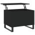 Mesa de centro madera contrachapada negro 60x44,5x45