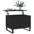 Mesa de centro madera contrachapada negro 60x44,5x45
