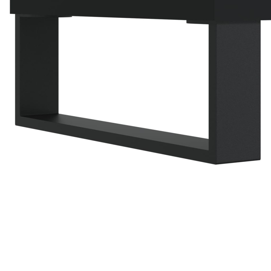 Mesa de centro madera contrachapada negro 60x44,5x45