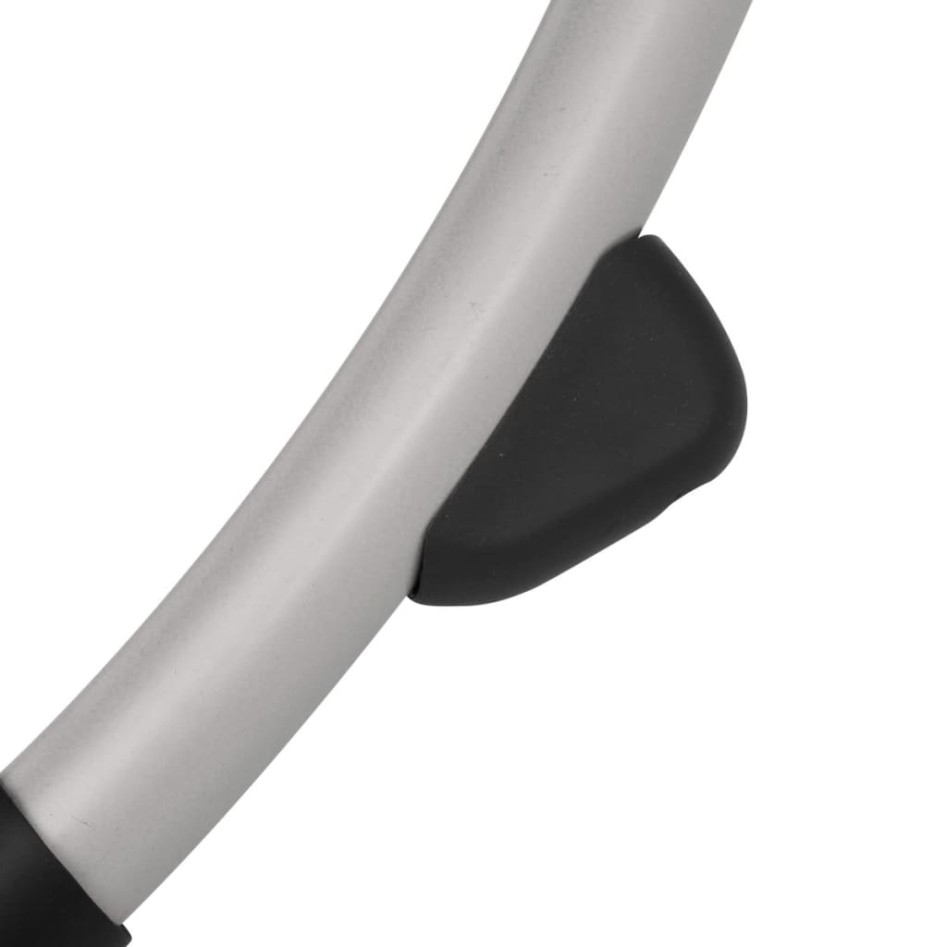 Tumbona geométrica de jardín acero negro y