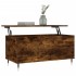 Mesa de centro madera contrachapada roble ahumado 90x44,5x45