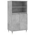 Aparador alto madera contrachapada gris hormigón 60x36x110