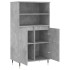 Aparador alto madera contrachapada gris hormigón 60x36x110