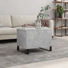 Mesa de centro madera contrachapada gris hormigón 60x44,5x45
