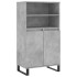 Aparador alto madera contrachapada gris hormigón 60x36x110
