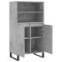 Aparador alto madera contrachapada gris hormigón 60x36x110