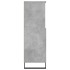 Aparador alto madera contrachapada gris hormigón 60x36x110