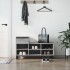 Mueble zapatero madera contrachapada gris Sonoma 102x36x60