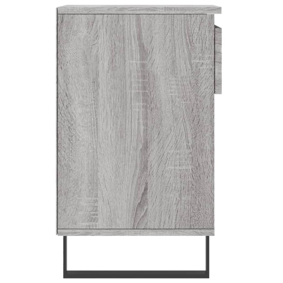 Mueble zapatero madera contrachapada gris Sonoma 102x36x60