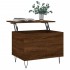 Mesa de centro madera contrachapada roble marrón 60x44,5x45