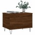 Mesa de centro madera contrachapada roble marrón 60x44,5x45