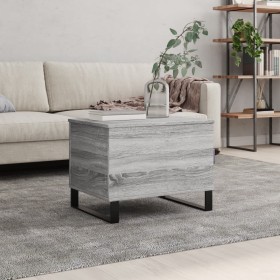 Mesa de centro madera contrachapada gris Sonoma 60x44,5x45