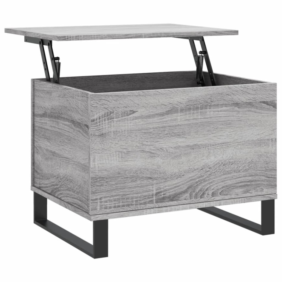 Mesa de centro madera contrachapada gris Sonoma 60x44,5x45
