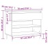 Mueble zapatero madera contrachapada blanco 70x36x60