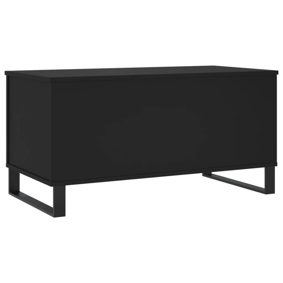 Mesa de centro madera contrachapada negro 90x44,5x45