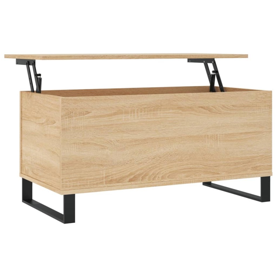 Mesa de centro madera contrachapada roble Sonoma 90x44,5x45