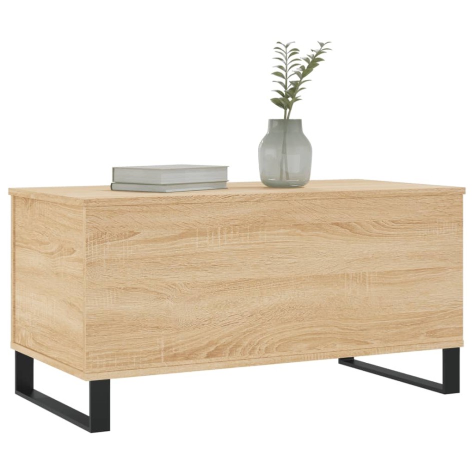 Mesa de centro madera contrachapada roble Sonoma 90x44,5x45