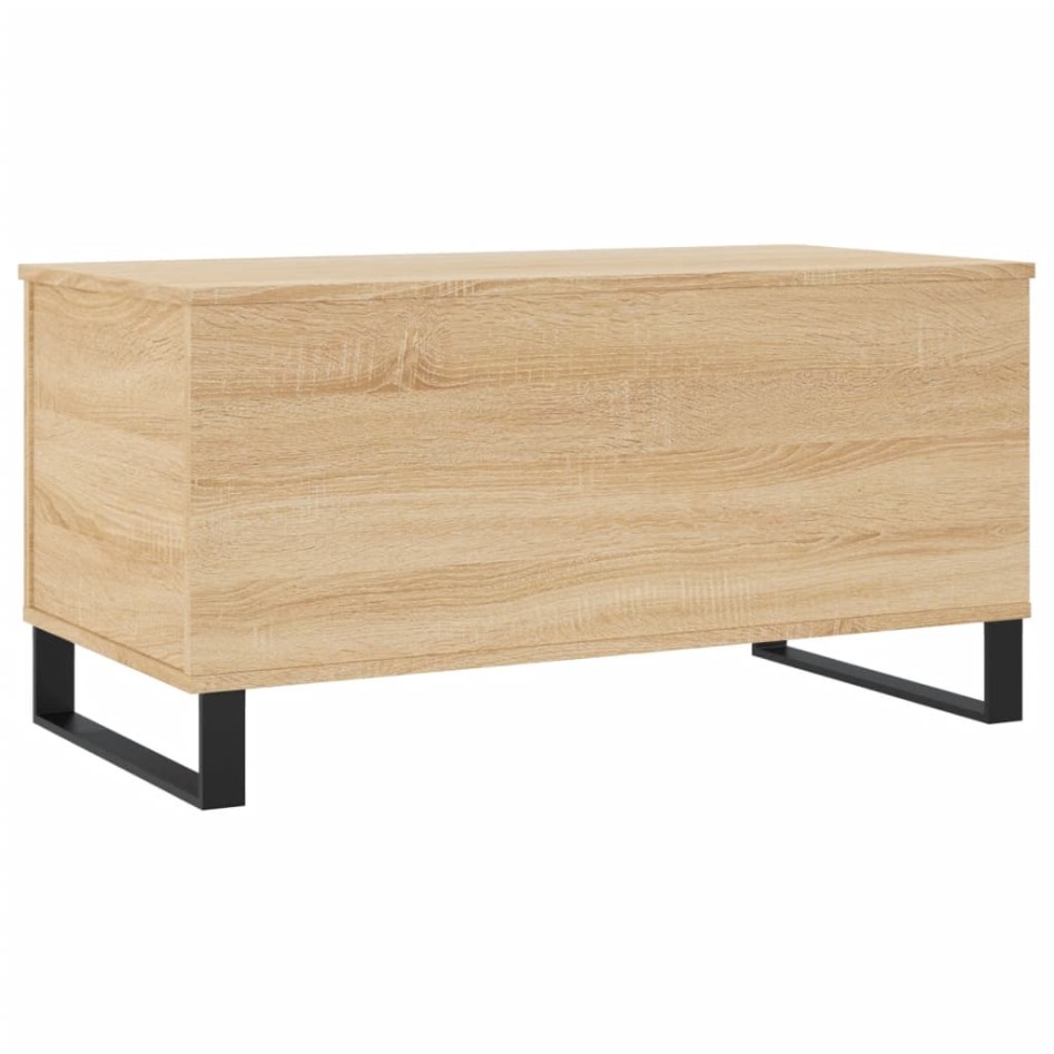 Mesa de centro madera contrachapada roble Sonoma 90x44,5x45