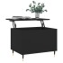 Mesa de centro madera contrachapada negro 60x44,5x45